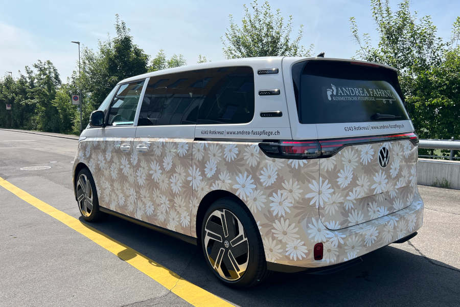 Teilfolierung Firmenwagen (VW ID-Buzz)